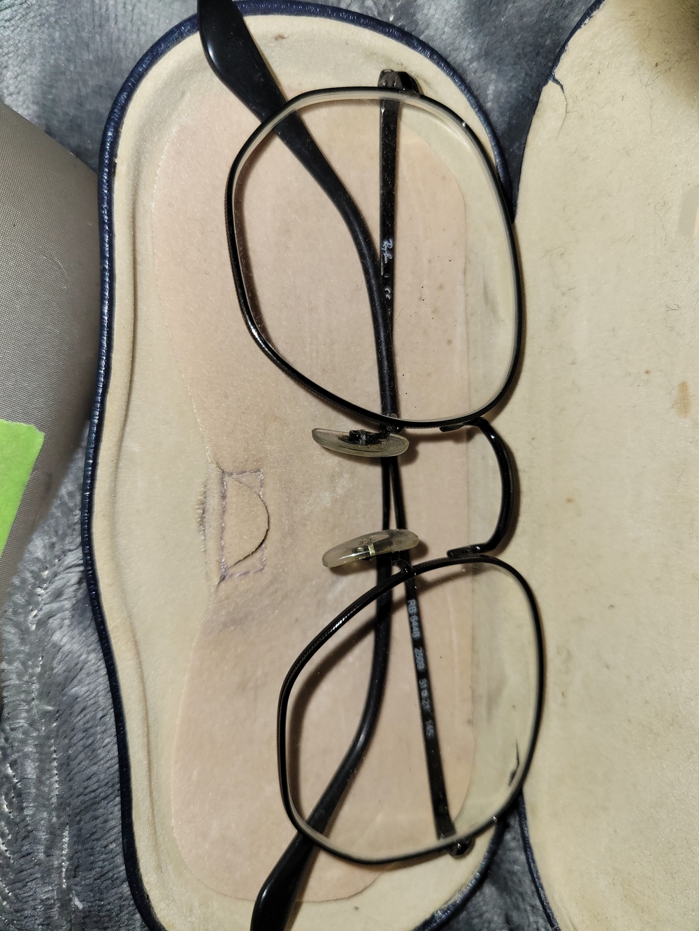 Rayban Men's Black Wire Metal Frame Eyeglasses